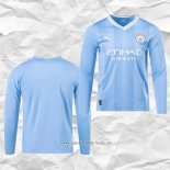 Camiseta Primera Manchester City 2023 2024 Manga Larga