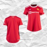 Camiseta Primera Manchester United 2021 2022 Mujer