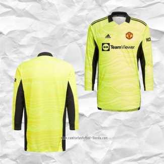 Camiseta Primera Manchester United Portero 2021 2022 Manga Larga