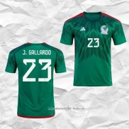 Camiseta Primera Mexico Jugador J.Gallardo 2022