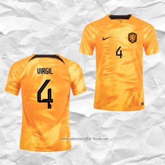 Camiseta Primera Paises Bajos Jugador Virgil 2022