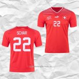 Camiseta Primera Suiza Jugador Schar 2022