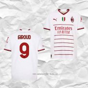 Camiseta Segunda AC Milan Jugador Giroud 2022 2023