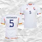 Camiseta Segunda Belgica Jugador Vertonghen 2022