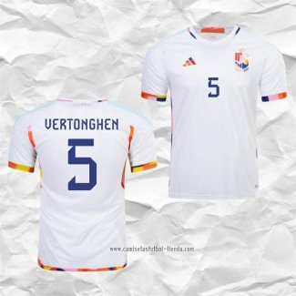 Camiseta Segunda Belgica Jugador Vertonghen 2022