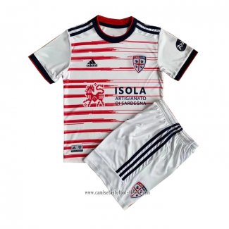 Camiseta Segunda Cagliari Calcio 2021 2022 Nino