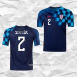 Camiseta Segunda Croacia Jugador Stanisic 2022