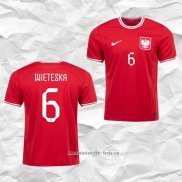 Camiseta Segunda Polonia Jugador Wieteska 2022