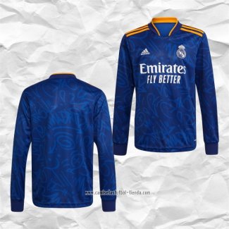 Camiseta Segunda Real Madrid 2021 2022 Manga Larga