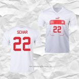 Camiseta Segunda Suiza Jugador Schar 2022