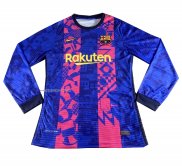 Camiseta Tercera Barcelona 2021 2022 Manga Larga
