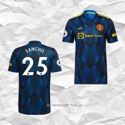 Camiseta Tercera Manchester United Jugador Sancho 2021 2022