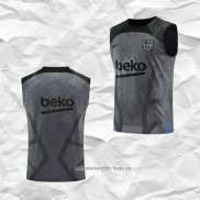 Camiseta de Entrenamiento Barcelona 2022 2023 Sin Mangas Gris