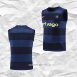 Camiseta de Entrenamiento Chelsea 2022 2023 Sin Mangas Azul