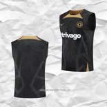 Camiseta de Entrenamiento Chelsea 2022 2023 Sin Mangas Negro
