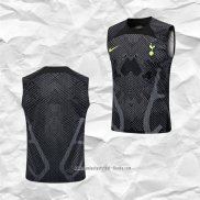 Camiseta de Entrenamiento Tottenham Hotspur 2022 2023 Sin Mangas Negro