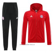 Chandal con Capucha del Bayern Munich 2022 2023 Rojo