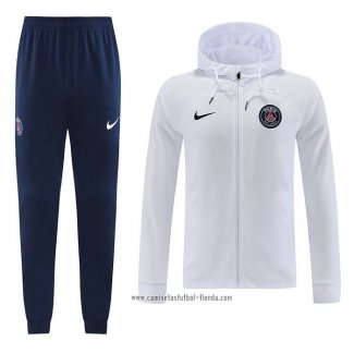 Chandal con Capucha del Paris Saint-Germain 2022 2023 Blanco