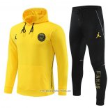 Chandal con Capucha del Paris Saint-Germain Jordan 2023 Nino Amarillo