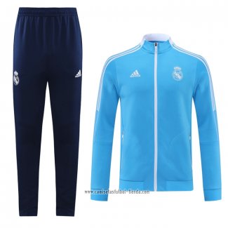 Chandal de Chaqueta del Real Madrid 2021 2022 Nino Azul