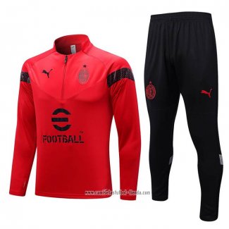 Chandal de Sudadera del AC Milan 2022 2023 Rojo