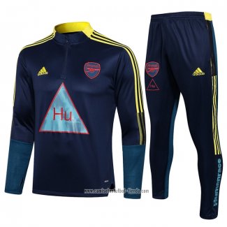 Chandal de Sudadera del Arsenal 2021 2022 Nino Azul