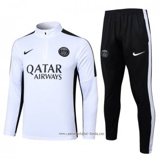 Chandal de Sudadera del Paris Saint-Germain 2023 2024 Blanco