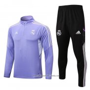 Chandal de Sudadera del Real Madrid 2022 2023 Purpura