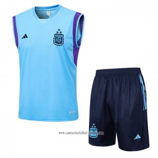 Chandal del Argentina 2023 2024 Sin Mangas Azul