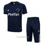 Chandal del Cruzeiro 2023 2024 Manga Corta Azul - Pantalon Corto