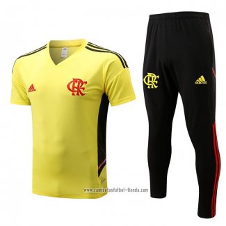 Chandal del Flamengo 2022 2023 Manga Corta Amarillo