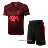 Chandal del Liverpool 2022-2023 Manga Corta Rojo - Pantalon Corto