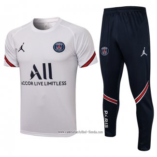 Chandal del Paris Saint-Germain 2021 2022 Manga Corta Blanco