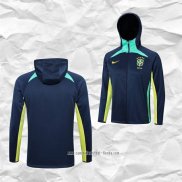 Chaqueta con Capucha del Brasil 2022 2023 Azul