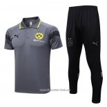 Conjunto Polo del Borussia Dortmund 2023 2024 Gris