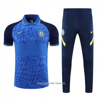 Conjunto Polo del Chelsea 2022 2023 Azul