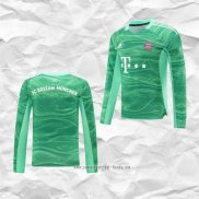 Camiseta Bayern Munich Portero 2021 2022 Manga Larga Verde