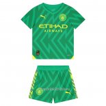 Camiseta Manchester City Portero 2023 2024 Nino Verde