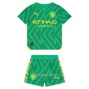 Camiseta Manchester City Portero 2023 2024 Nino Verde