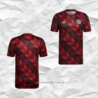 Camiseta Pre Partido del Bayern Munich 2022 Rojo y Negro