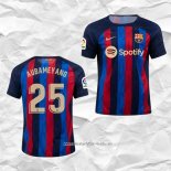 Camiseta Primera Barcelona Jugador Aubameyang 2022 2023