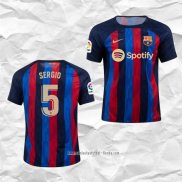 Camiseta Primera Barcelona Jugador Sergio 2022 2023