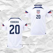 Camiseta Primera Estados Unidos Jugador Ferreira 2022