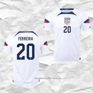 Camiseta Primera Estados Unidos Jugador Ferreira 2022