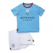 Camiseta Primera Manchester City 2022 2023 Nino
