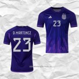 Camiseta Segunda Argentina Jugador D.Martinez 2022