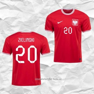 Camiseta Segunda Polonia Jugador Zielinski 2022