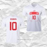 Camiseta Segunda Suiza Jugador Xhaka 2022