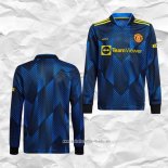 Camiseta Tercera Manchester United 2021 2022 Manga Larga