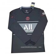 Camiseta Tercera Paris Saint-Germain 2021 2022 Manga Larga
